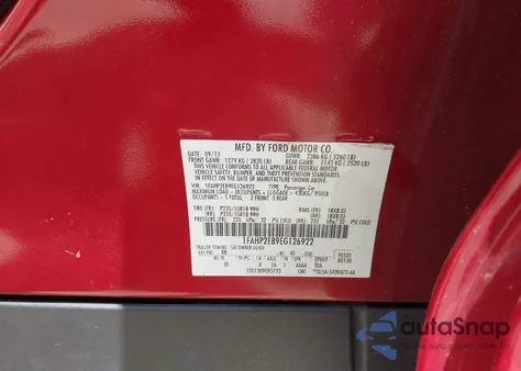 2014 Ford Taurus Sel из США, поврежденный, VIN 1FAHP2E89EG126922